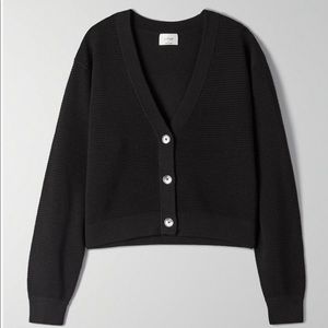 Aritzia - Wilfred Light Cropped Cardigan